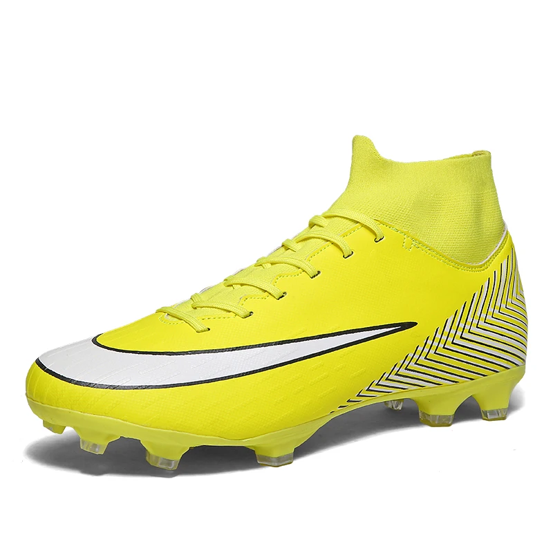 2019 новые взрослые мужские уличные футбольные бутсы высокие тренировочные