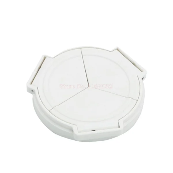 

white color Self-Retaining Auto Lens Cap Cover for DMC LX5 LX-5 D-Lux 5 camera