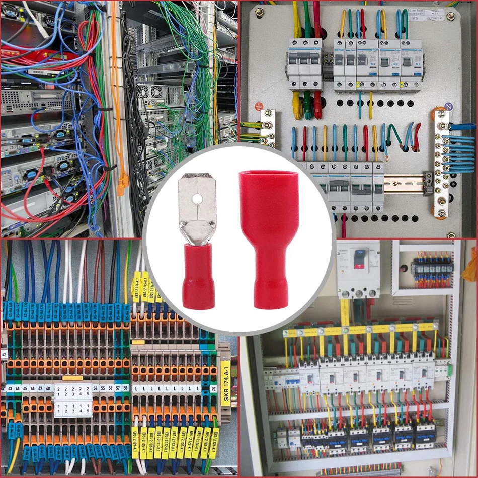 20 шт. 10 пар 6 3 мм 16 14AWG|Терминалы| |