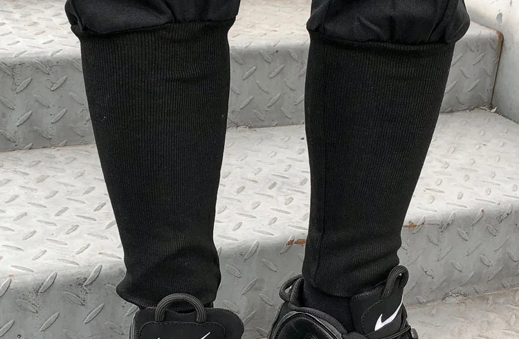 

2019 Spring Summer Hip Hop Joggers Cargo Harem Pants Men Long Big Pockets Zippers White Black Trousers