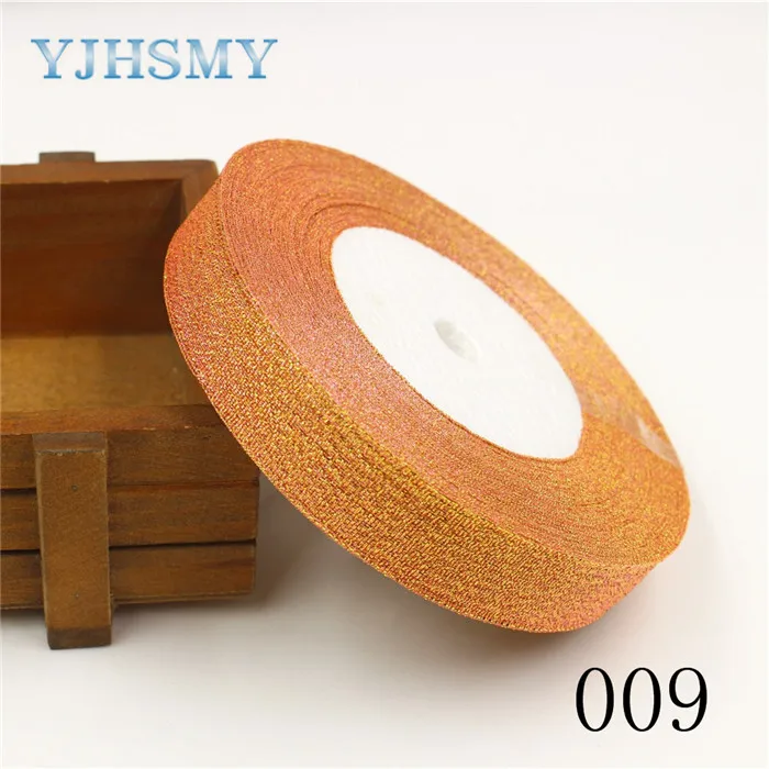 009 Yjhsmy 1710185,20 мм 33 Цвет по выбору 25 ярдов Зеленый лук ленты, торжественное платье ленты, подарочная упаковка, DIY ручной материал - Цвет: 009