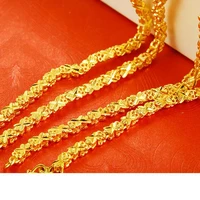womens necklace chain yellow gold filled solid womens jewelry fashion style gift