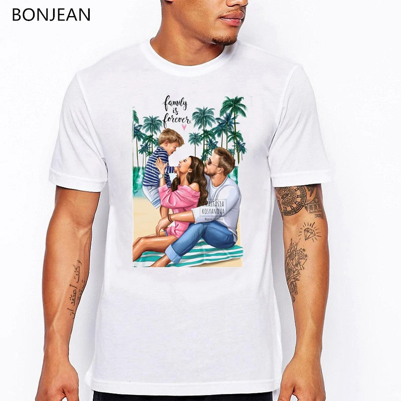 Супер папа футболка для мужчин с надписью mom's Love Футболка принтом camisetas Harajuku