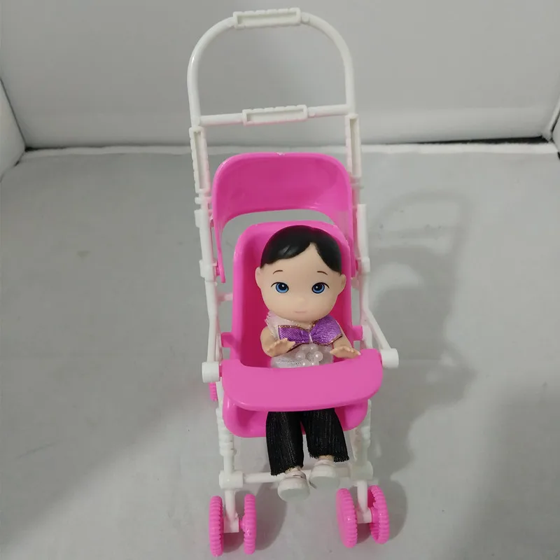 

Toys Family 3 People Dolls Suits 1 Mom / Baby Son/1 Baby Carriage Real Pregnant Doll Gifts