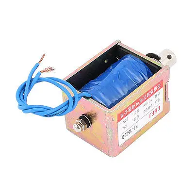 DC24V/DC12V 2A 10mm 60N пружинная нагрузка нажимной привод электромагнитный магнит |