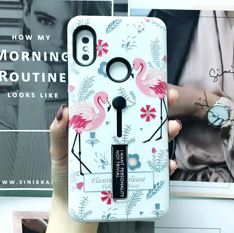 Уникальный стильный чехол для телефона Xiaomi Redmi Note 5 Pro силиконовый подставка