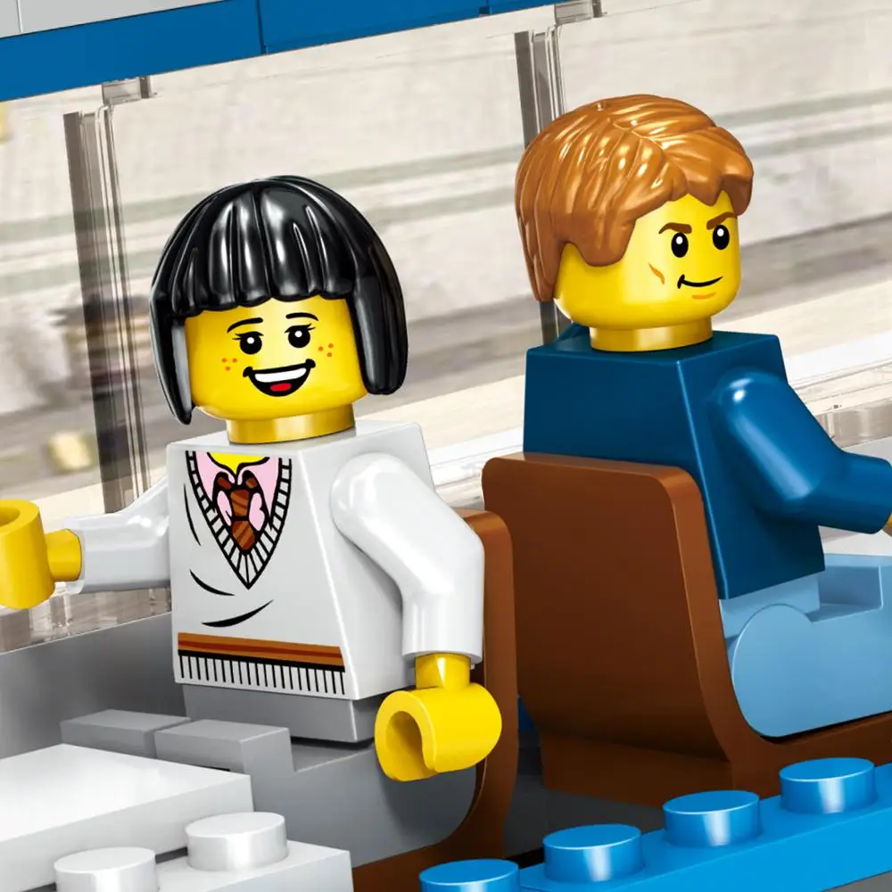 583 шт. детские строительные блоки игрушки совместимые с Legoingly поезд город