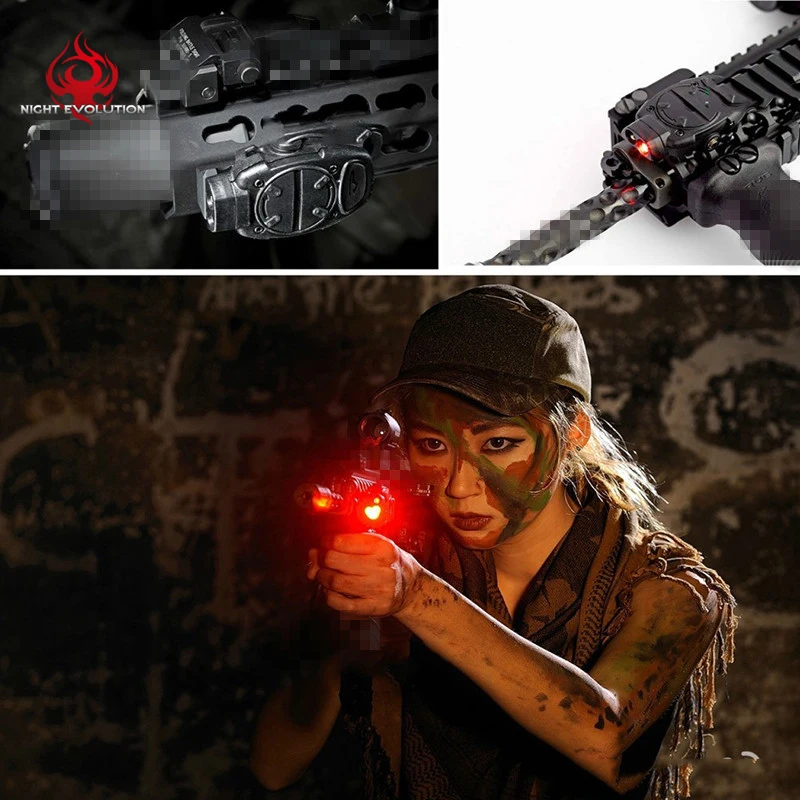 Night Evolution Принстон Тактический Airsoft ИК/зеленый/красный светодиодный фонарь на