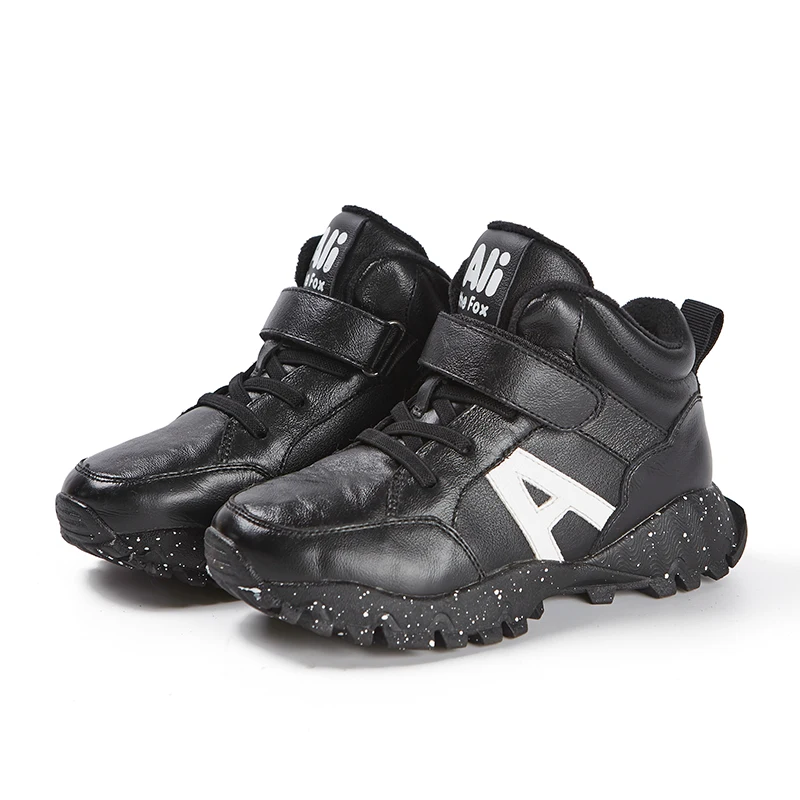 Fashion Winter Keep Warm Boys Shoes Genuine Leather Casual Sport Kids Children Light Waterproof School Sneakers Size 26-30 | Детская