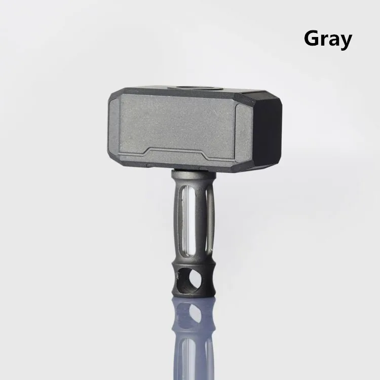 Gray EDC титановый сплав молоток человек нож бусины Тритий газовый светильник самолюминесцентный для 15 лет мульти инструменты подвеска автомобиля подвесной молоток - Цвет: Gray