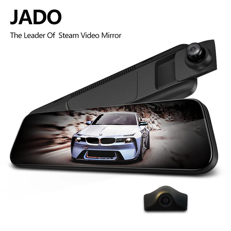 JADO A650 X1 потоковое зеркало заднего вида Dvr dash cam era avtoregistrator 10 ips сенсорный экран HD 1080P Автомобильный видеорегистратор Камера ночного видения