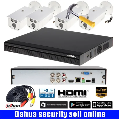 Система видеонаблюдения MUTIL language Dahua 1080P CVI 4 канала CVR 1080 МП запись DVR с шт. P|dahua 1080p|4ch