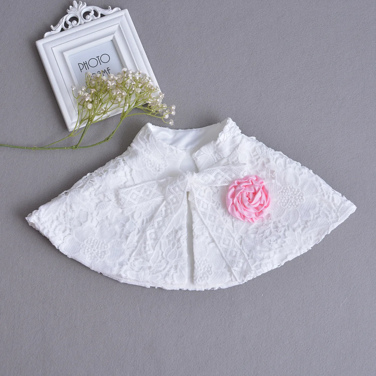 2021 New Baby Girls Shrug Fashion Lace Bolero Formal Toddler Wedding Party Jacket Kids Clothing | Детская одежда и обувь