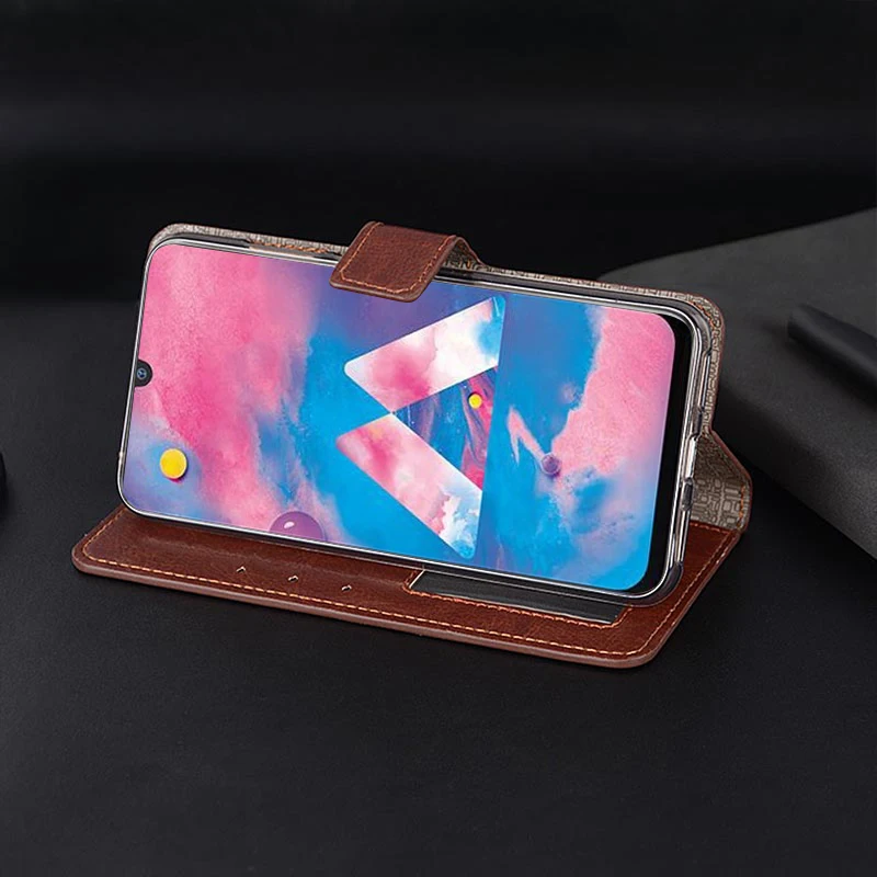 Чехол кошелек для Samsung Galaxy A40s кожаный флип чехол на магните фоторамка держатель