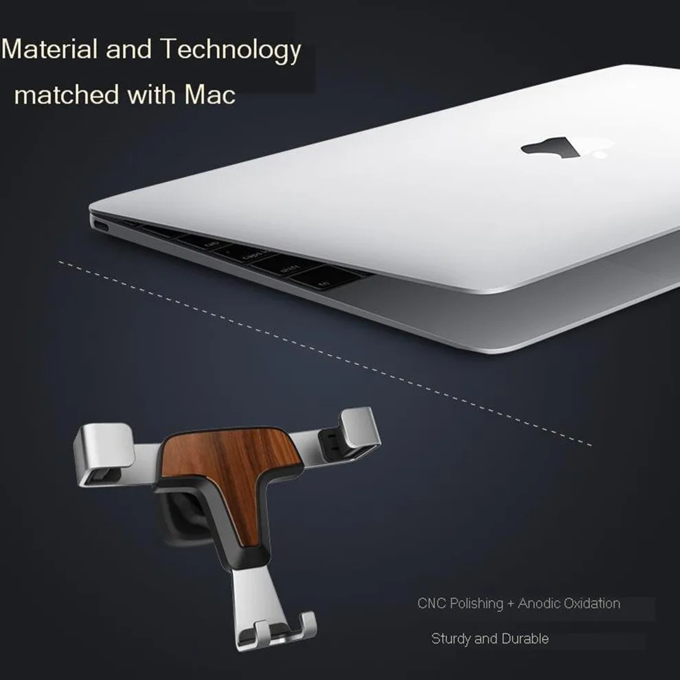 Vogek Gravity Car Phone Holder for Air Vent Mount Stand iPhone Samsung Wood Cell Mobile | Мобильные телефоны и аксессуары