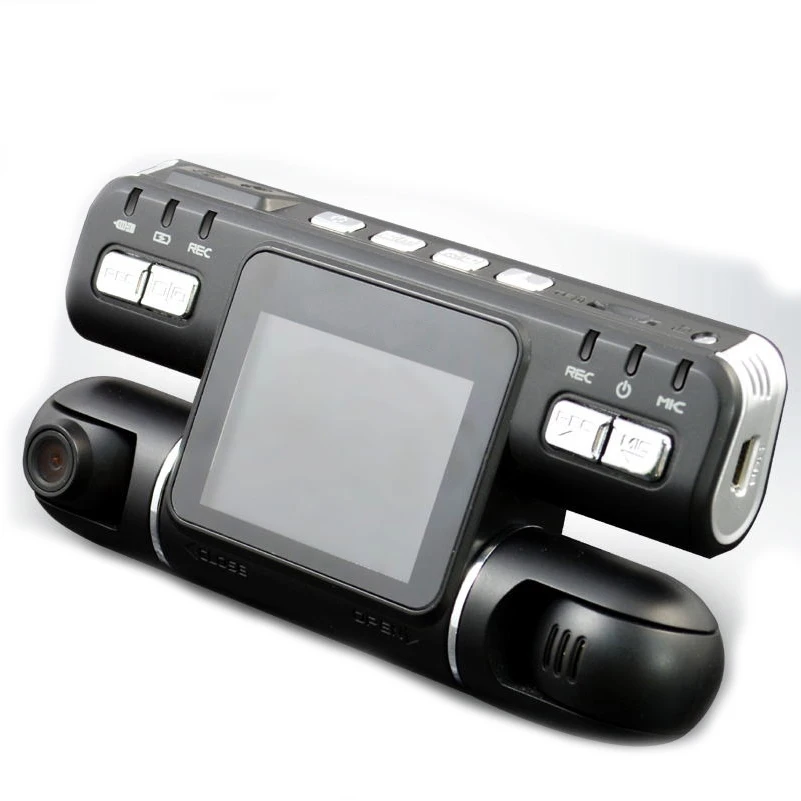 Видеорегистраторы для автомобилей Камера Двойной объектив видео Регистраторы