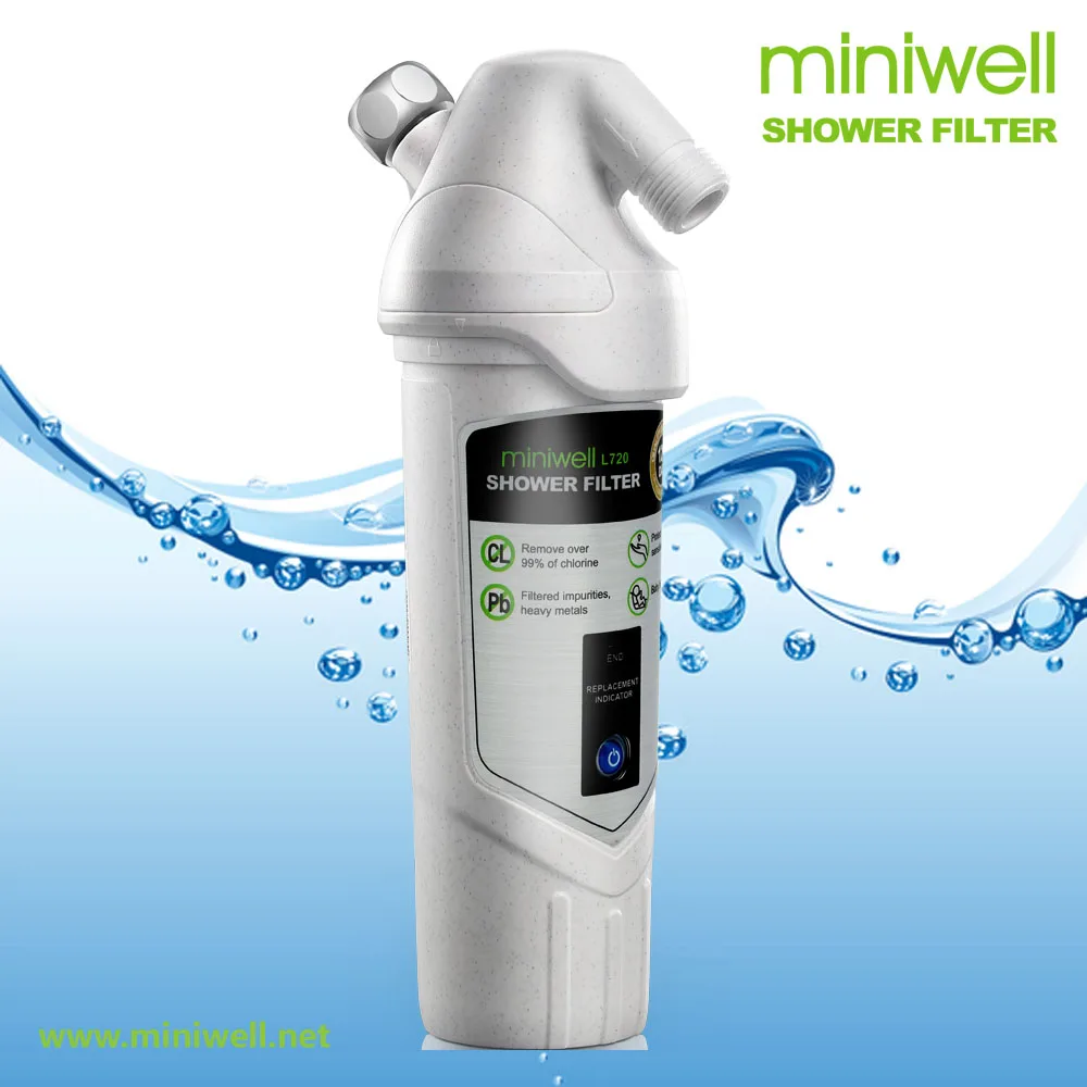 

Free shipping handheld shower filter with carbon fiber media for spa and skin care