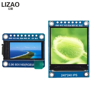 WAVGAT TFT-дисплей 0,961,3 дюймов IPS 7P SPI HD 65K полноцветный ЖК-модуль ST7735  ST7789 Привод IC 80*160 240*240 (не OLED)