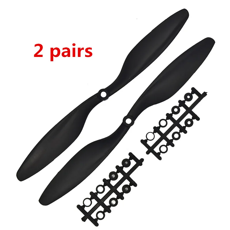 Rc Самолет Части FPV 2 пары 10 &quotBlade Propeller 1045 RC 4 оси X самолета НЛО самолет quadcopter|propeller