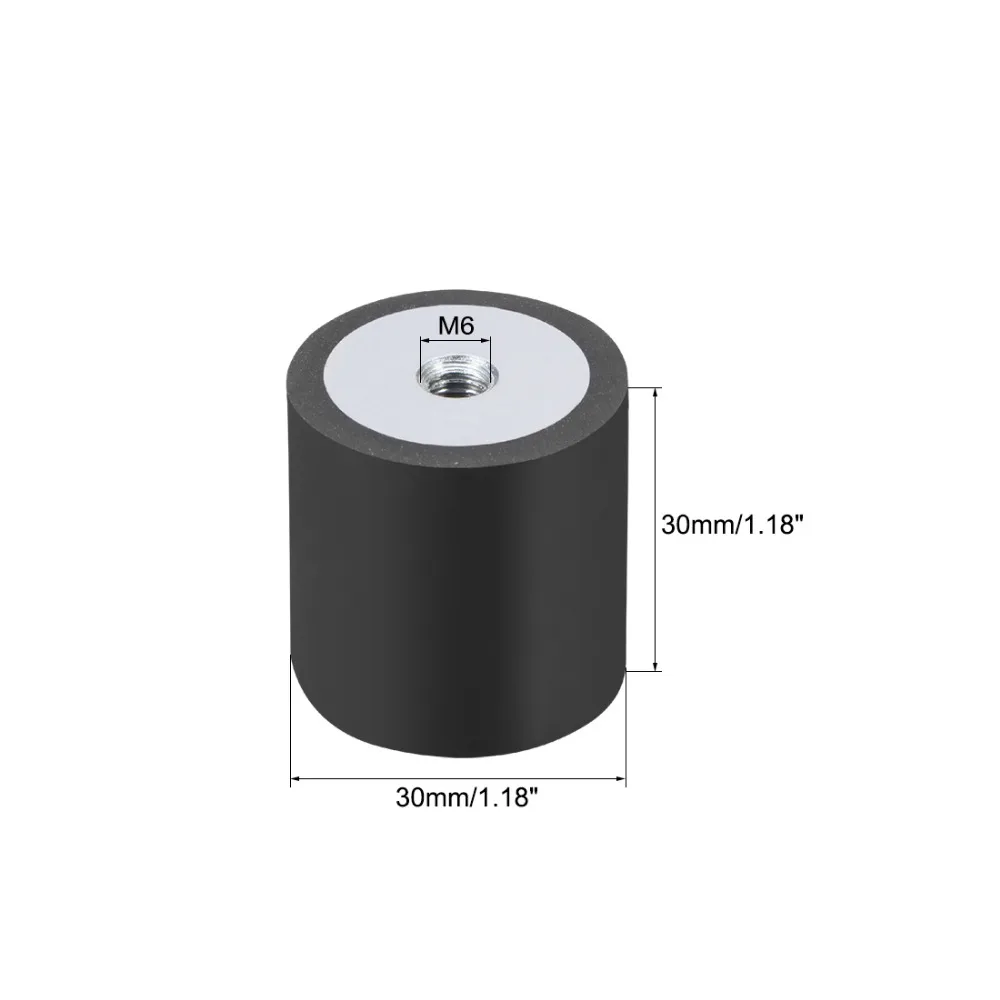 Uxcell M6/8 внутренняя резьба резиновые крепления Вибрационный изолятор заменяет антивибрационные прокладки плоский силентблок базовый блок