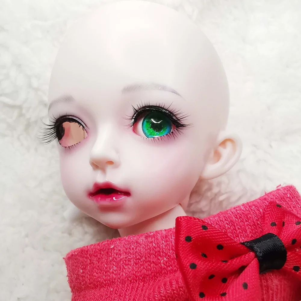 Пластиковые глаза BJD ручной работы с зеленым блеском пластиковые 3d очки для 1/3 1/4