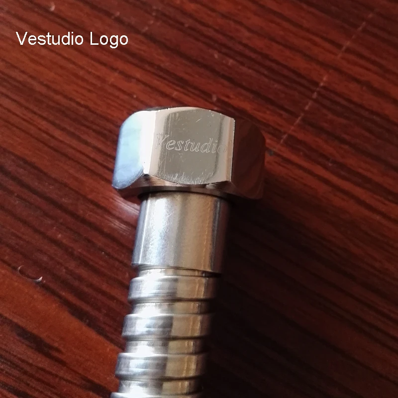 Vestudio 120 см двойной замок Нержавеющая сталь шланг для душа Банные принадлежности