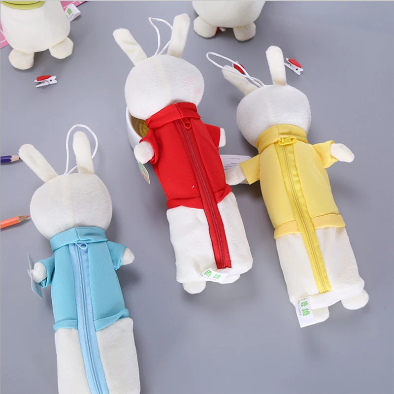 Милый Кролик Карандаш Чехол Мягкие плюшевые игрушки мешок карандаша большой