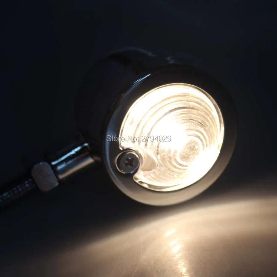 Бесплатная доставка хромированный мигающий Янтарный ретро-индикатор сигнала