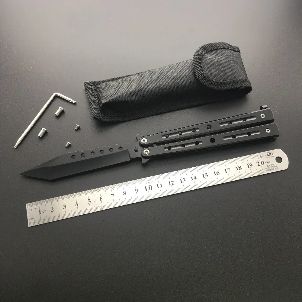 Складной нож Karambit из нержавеющей стали с бабочкой, тренировочный нож, тактический нож для игры в Counter Strike, подарок