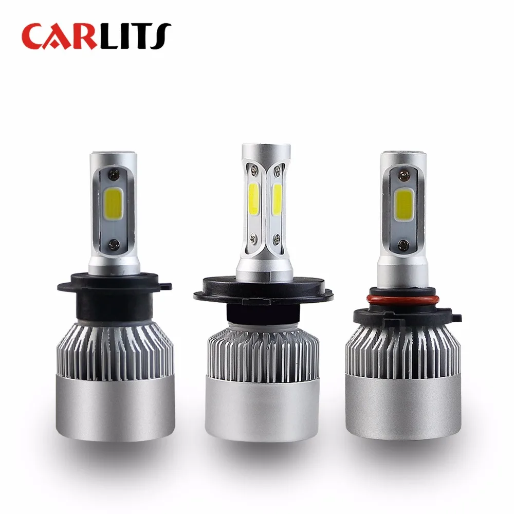 CARLITS H7 H4 светодиодный 72 Вт H8 H9 H1 H11 автомобильный головной светильник 9005 9003 HB2 HB3
