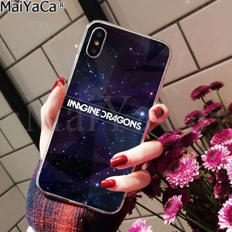 MaiYaCa imagine Dragon Ночная музыка DIY печать рисунок чехол для телефона чехол для Apple iPhone 8 7 6 6S Plus X XS MAX 5 5S SE XR