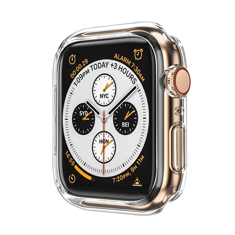 Защитный чехол для Apple Watch 4 iwatch band 44 мм 40 прозрачный Ультратонкий высокого