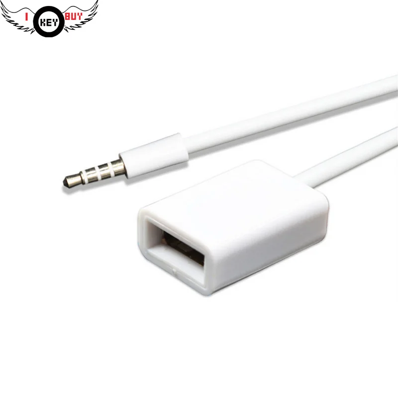 Кабель для передачи данных 3 5 мм штекер-USB гнездо преобразующий кабель AUX