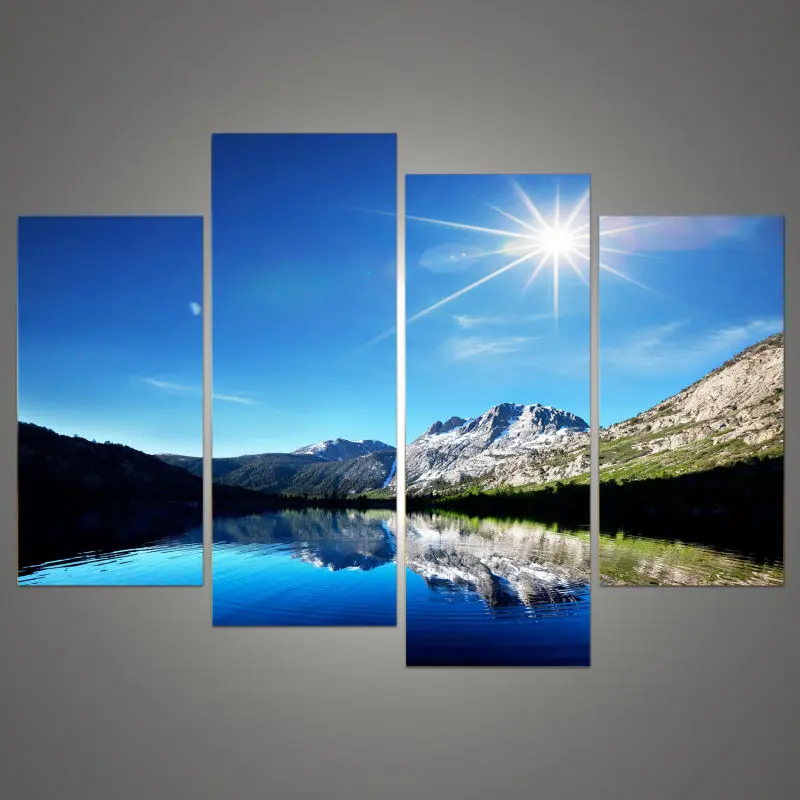 

New Modular Pictures Modern Wall Art Home Decoration Printed Oil Modular Paintings Pictures 4 Panel HD Canvas Prints Artwork