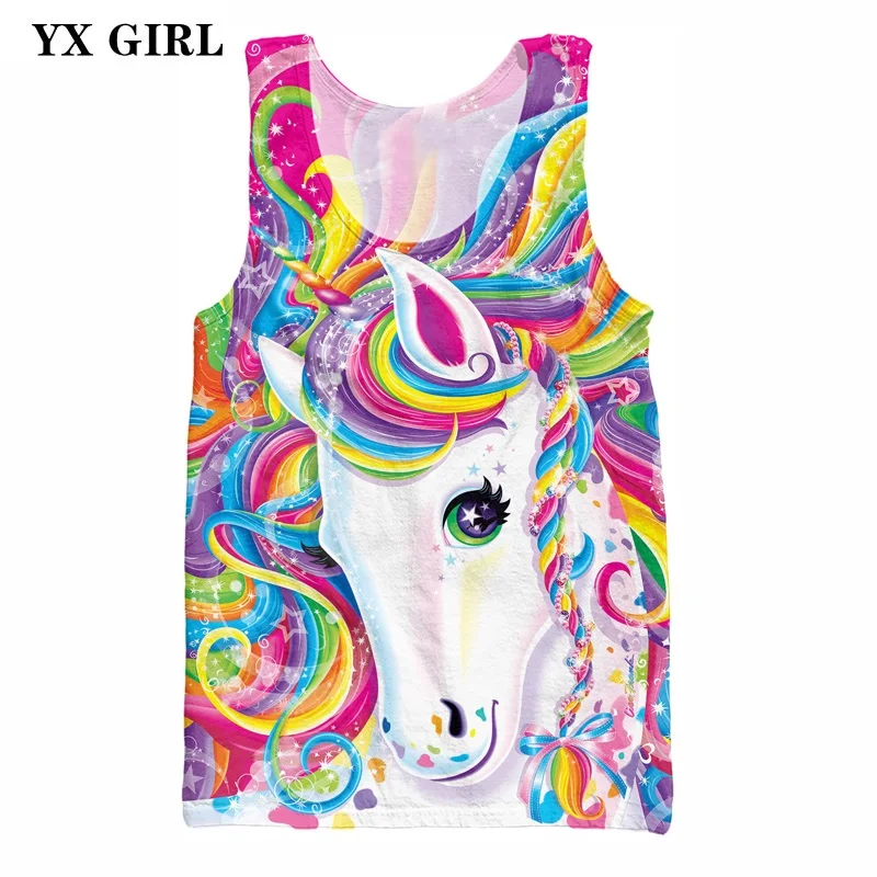 Новинка 2019 жилет с мультяшными животными для женщин и мужчин летние тонкие майки