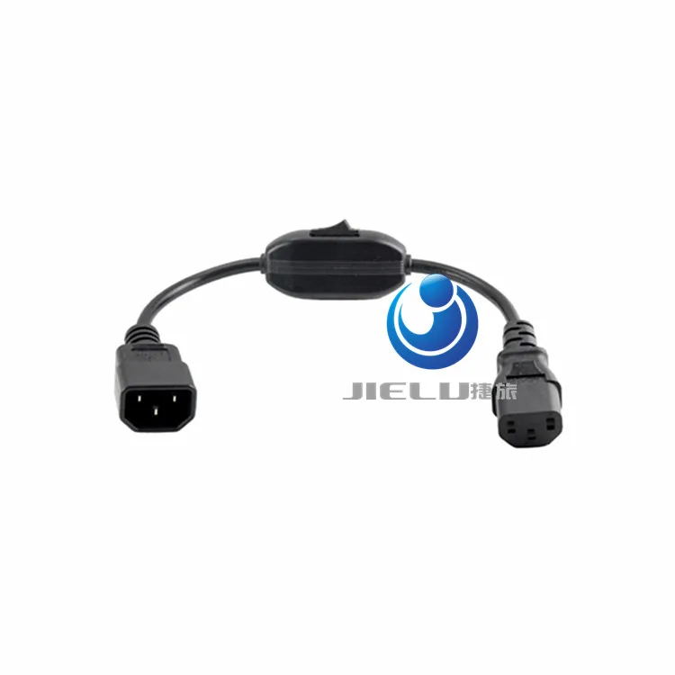 

IEC 320 C13 Female to C14 Male with10A ВКЛ./ВЫКЛ. Кабель адаптера питания Fr PDU UPS, C14-C13 удлинитель