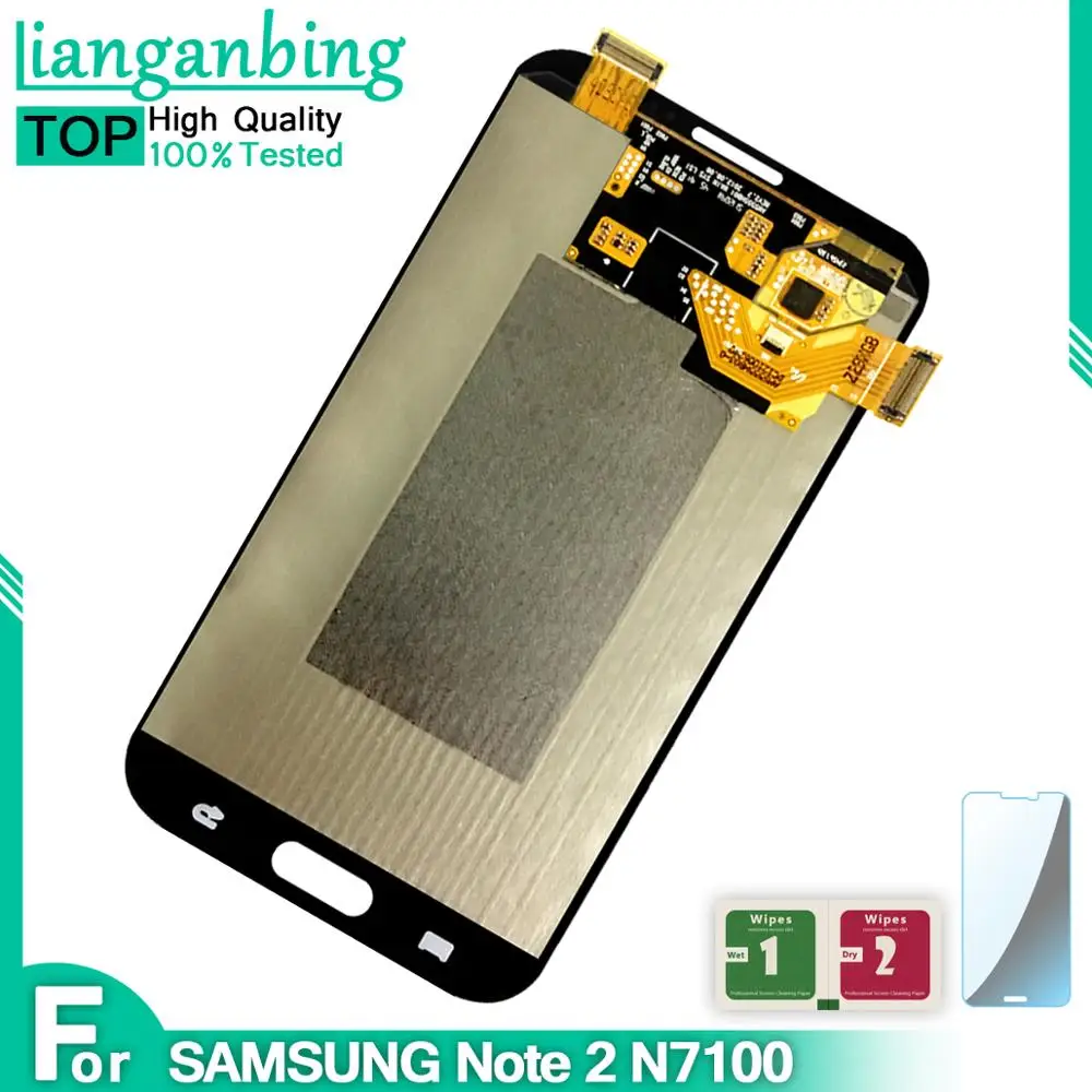 ЖК-дисплей Super Amoled для Samsung GALAXY Note 2 N7100 с сенсорным экраном и дигитайзером в сборе