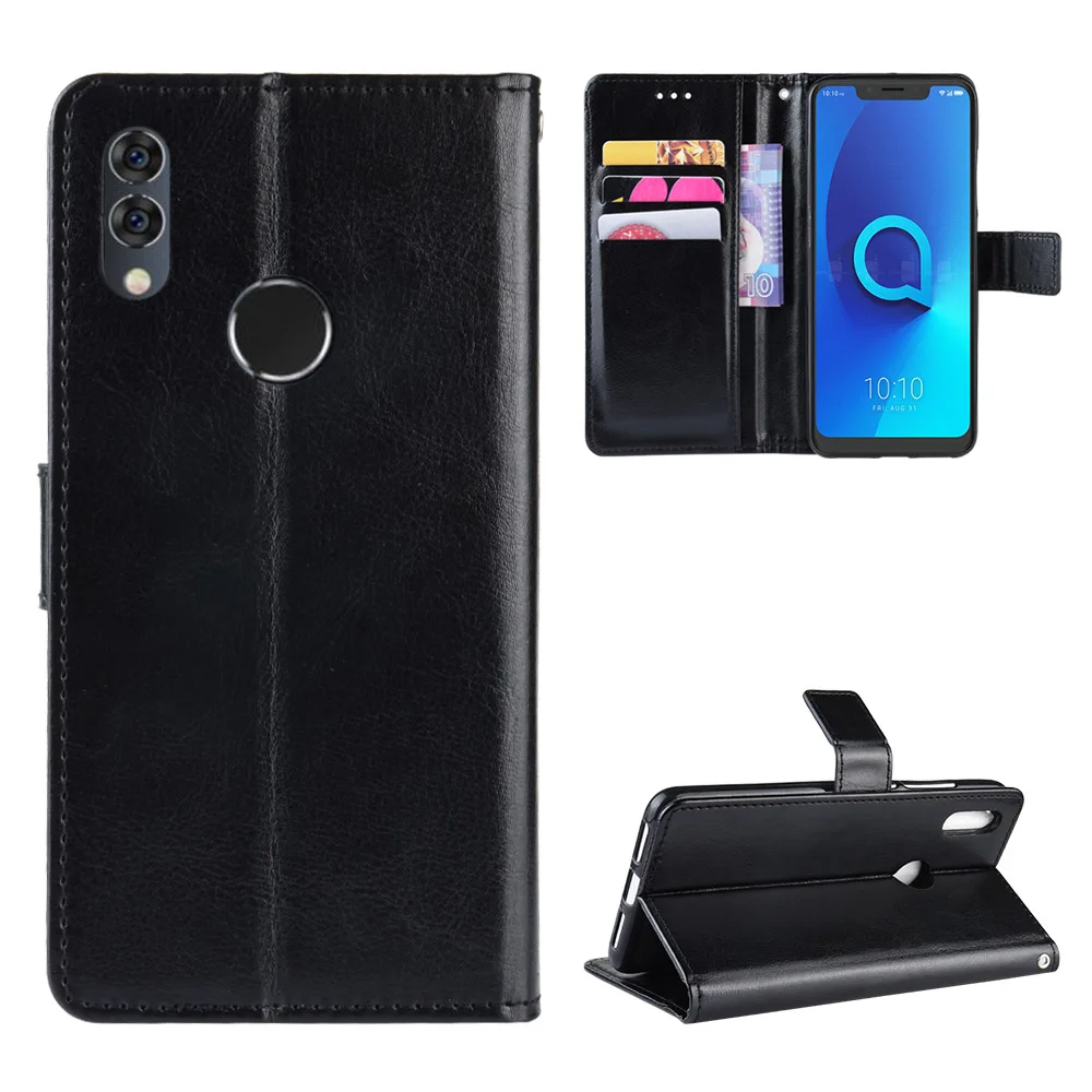 

For Alcatel 5V PU Leather wallet case with Kickstand & Credit Slots For Alcatel 5V for Alcatel 3X 2019