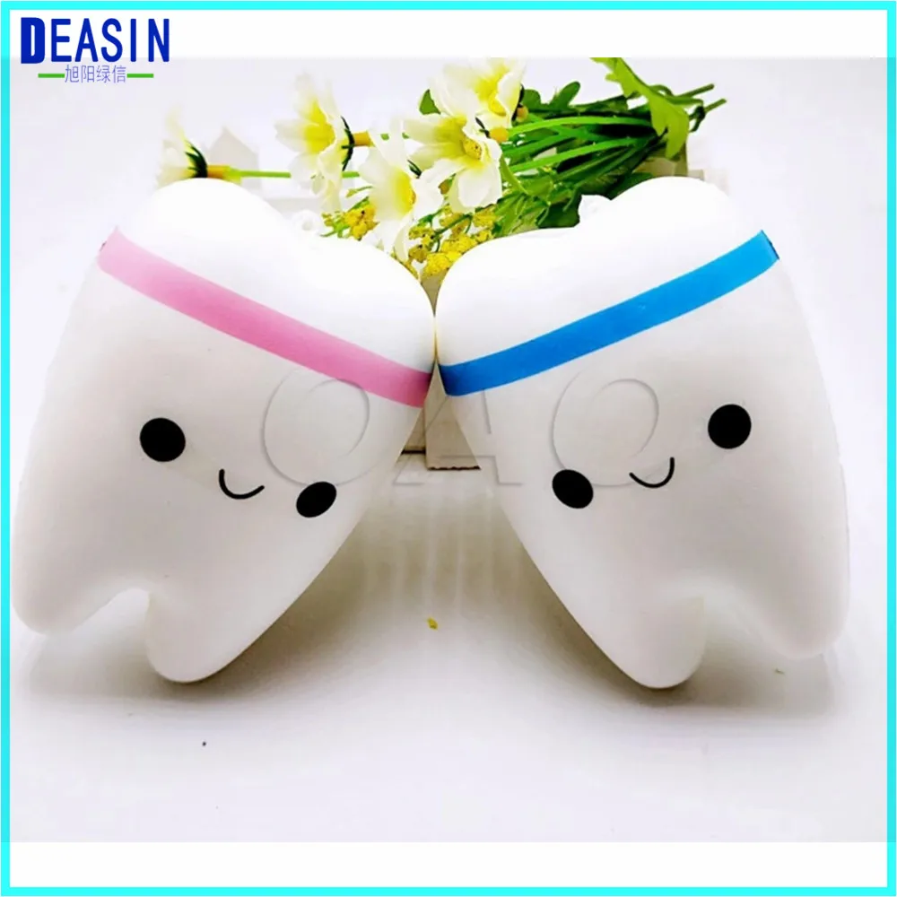 50PCS New Listing Of Super Cartoon Teeth Pendant Elastic Slow Slow Rebound Decompression Toys To Vent Toys