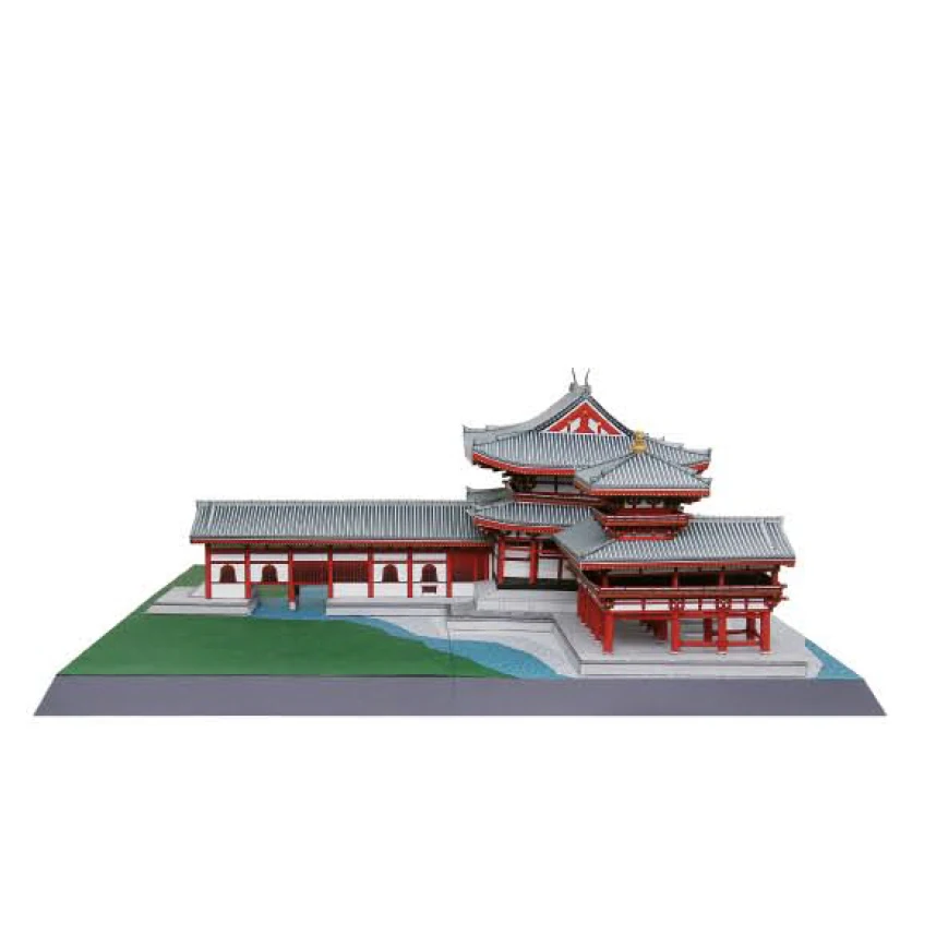 Byodoin Феникс зал, Япония Ремесло Бумажная модель архитектура 3D DIY образования игрушки ручной работы для взрослых игра-головоломка