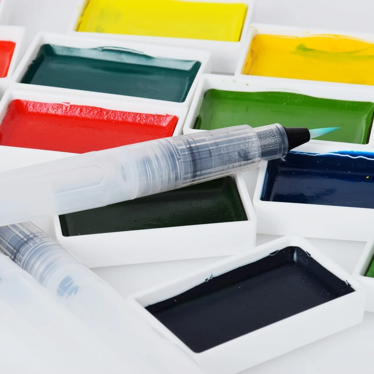 6 шт./компл. пластиковая мягкая кисть для хранения воды рисование акварелью