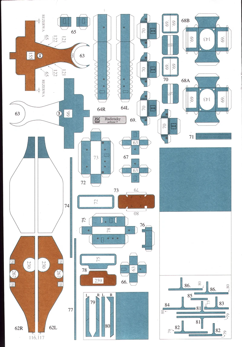 Самодельная Бумажная модель 1:250 Battleship SMS Radetzky Pepercraft военные подарки для мальчиков