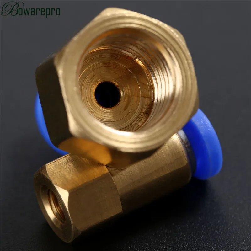 Bowarepro пневматические Женские Прямые соединители 1/8 ''1/4'' 3/8 ''1/2'' внутренняя резьба прямой втулка для соединения воздушной трубы