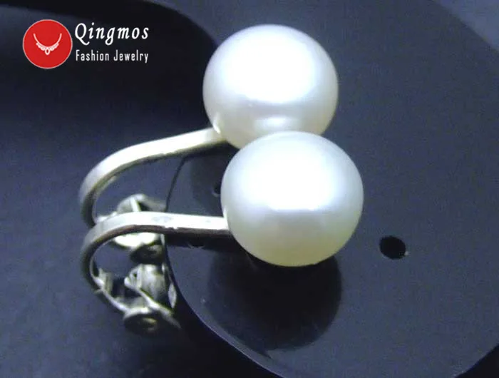 Женские серьги клипсы с жемчугом 7 8 мм из серебра 339 пробы|earrings tongue|earrings wingearrings nose |