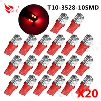 50x cold white red t10 50x 10led 1210 3528 led auto car indicator lights lamp led bulb 100x 10x