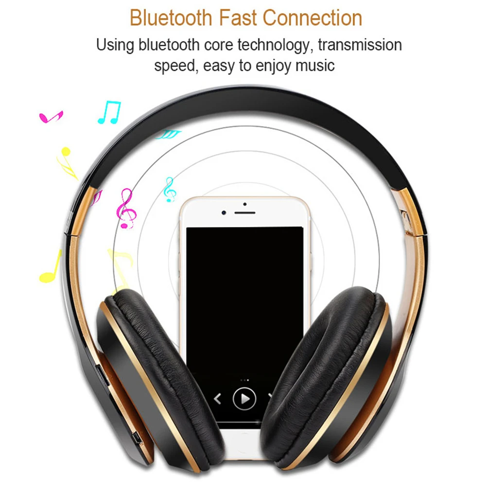 Новинка, S6, беспроводные Bluetooth наушники, гарнитура с микрофоном, наушники для планшета, телевизора, ПК, мобильных телефонов, мягкие протеиновые амбушюры