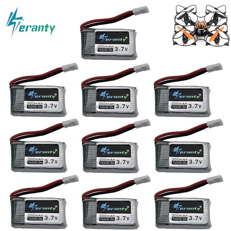 3 7 V 300mAh lipo батарея для E55 FQ777 FQ17W DFD F180 FY530 U816 U830 Syma X11 H107 RC Quadcopter запасная часть|Детали