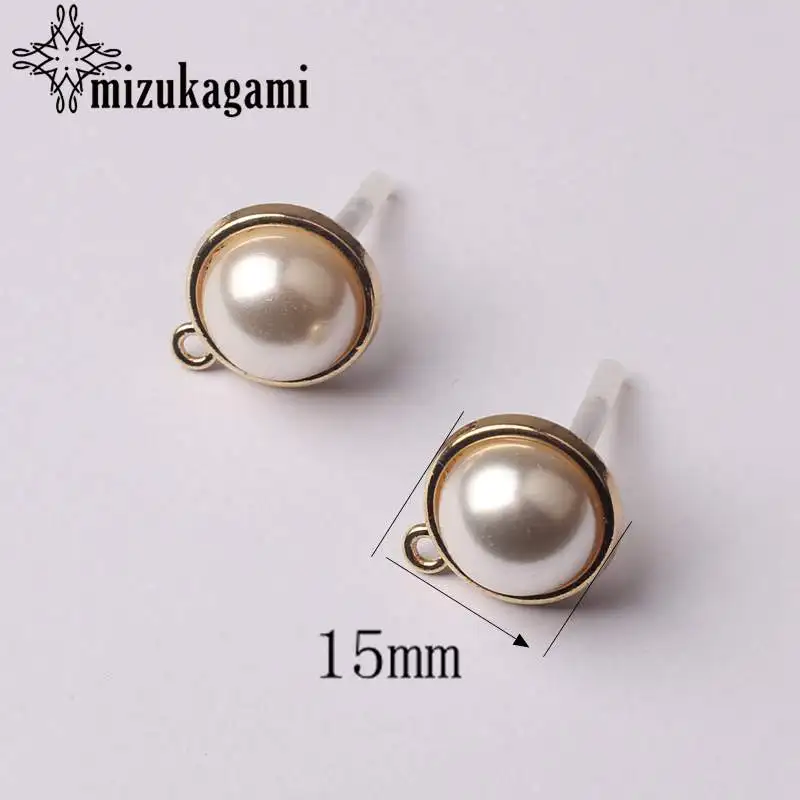 Base Earrings Сплав цинка Подвески с золотыми листьями и Форма талисманы База серьги разъем 6 шт./лот для diy-декораций, изготовление сережек аксессуары - Окраска металла: Base Earrings