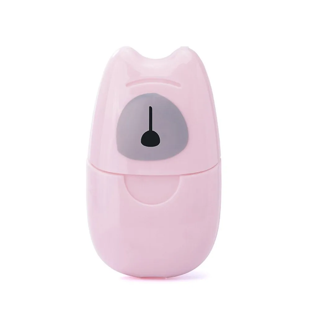 

Boxed Soap Paper Travel Portable Outdoor Hand Washing Soap Scented Slice Sheets 50pcs Mini Soap Paper with Plastic Box