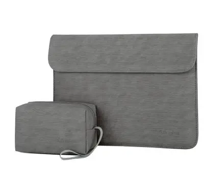dark gray sets PU кожаный чехол для ноутбука 15,6 Для Macbook Air 13 чехол Pro retina 11 14 15 сенсорная панель для Xiaomi lenovo для женщин и мужчин чехол - Цвет: dark gray sets